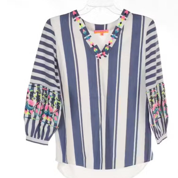 Vilagallo Embroidered Blouse - Picture 1 of 2